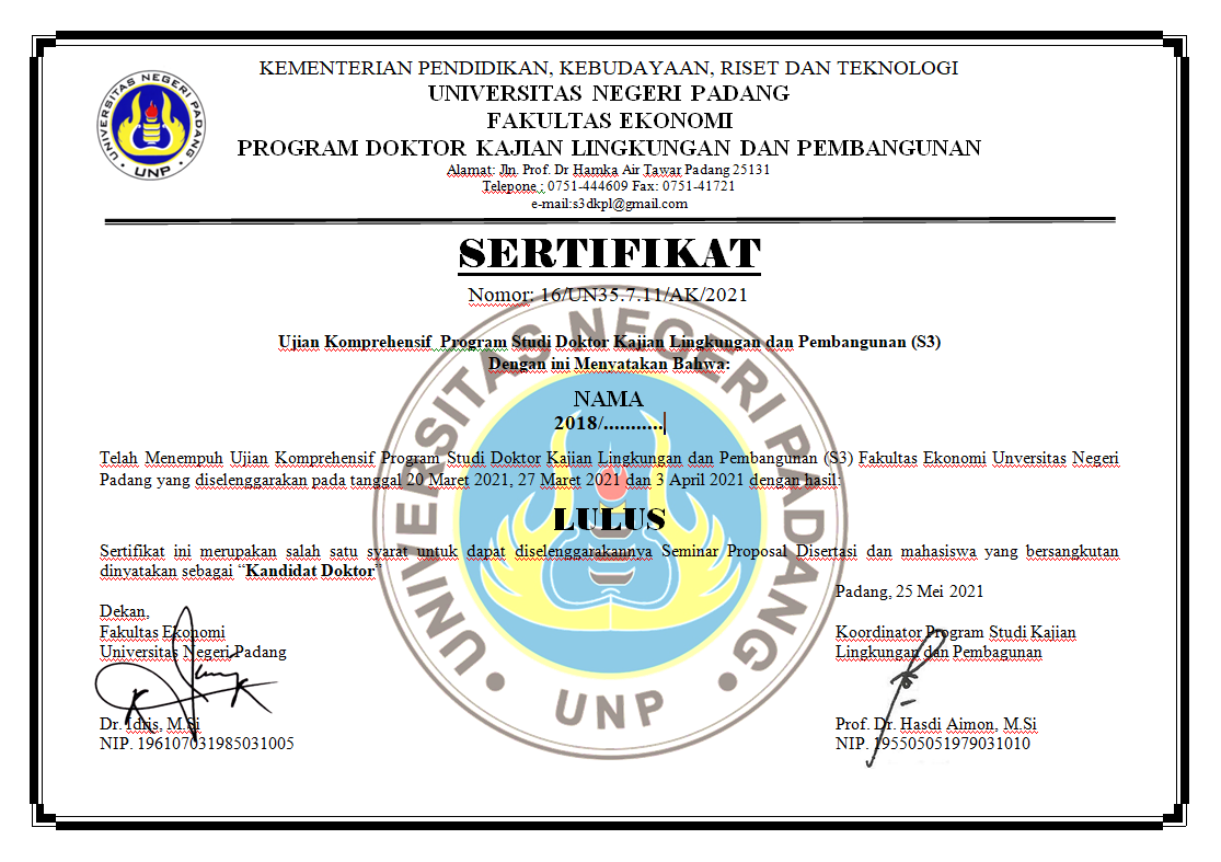 Sertifikat Ujian Prelim Angakatan V Sudah Bisa Diambil